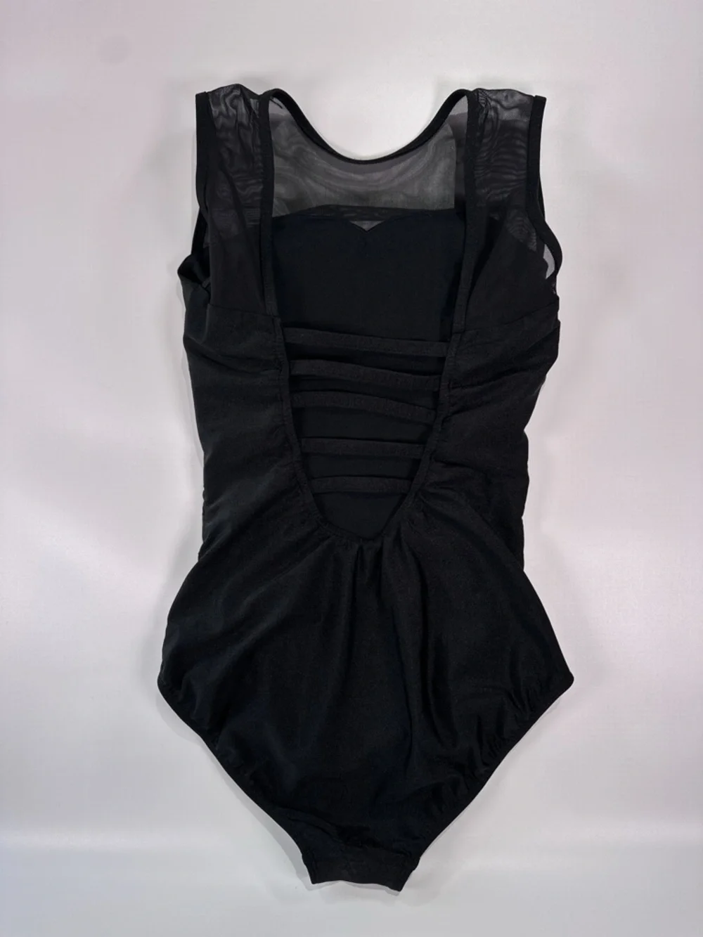 Albion Black Stretch Nylon Blend Bodysuit - Picture 5 of 9